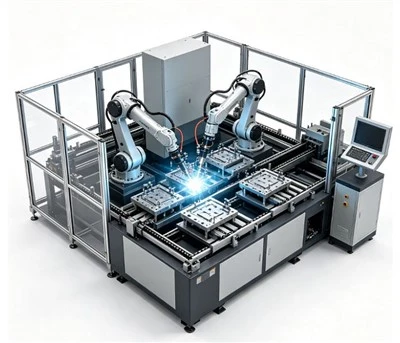 Líne Táirgeadh Táthú Léasair Robotic